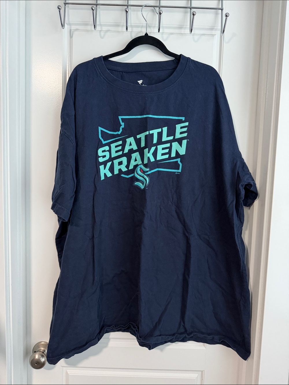 Fanatics Navy Logo Cotton Tee